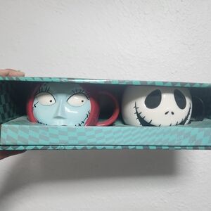 Nightmare Before Christmas Jack And Sally Mug Set